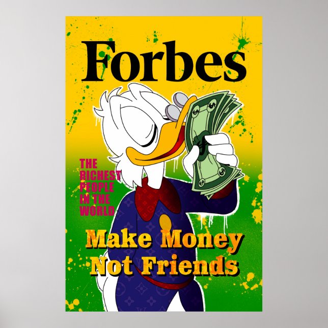 Make Money Not Friends Poster (Front)