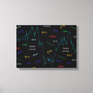 Make money on Forex Canvas Print