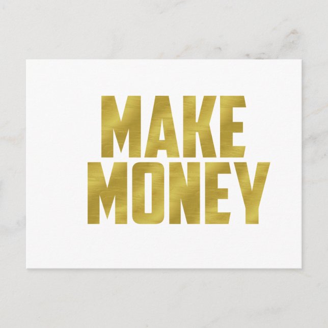 Make Money Postcard (Front)