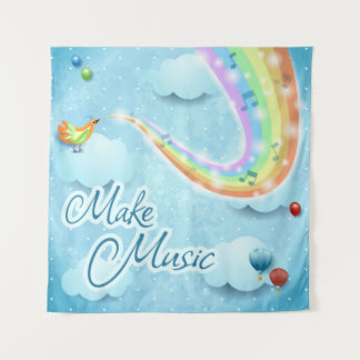 Make music, digital art tapestry