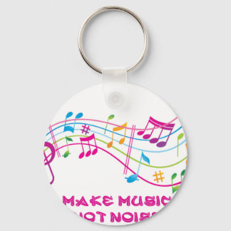 MAKE MUSIC NOT NOISE FAÇA MÚSICA NÃO BARULHO KEY RING