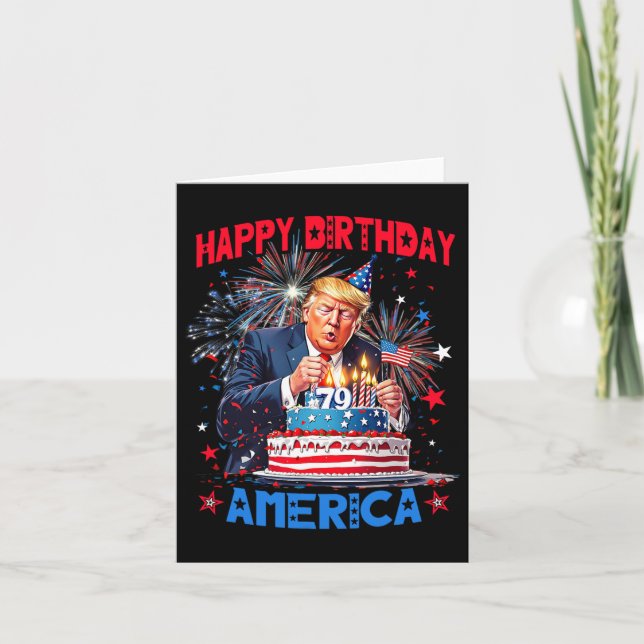 Make My Birthday Great Again  Card (Front)