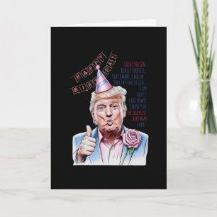 Make My Birthday Great Again Donald Trump Happy Bi Card