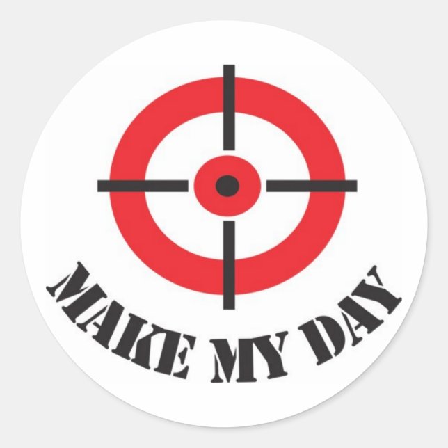 'Make My Day' Sticker (Front)