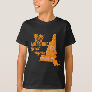 Make New Hampshire Great Again Build A Wall  T-Shirt
