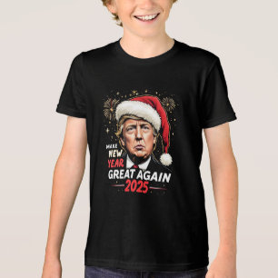 Make New Year Great Again 2025 Trump New Eve Tri-Blend Shirt