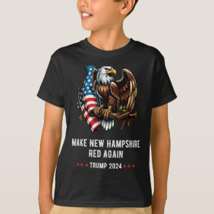 Make New York Red Again Eagle Republican Trump  T-Shirt