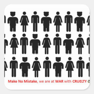 MAKE NO MISTAKE SQUARE STICKER