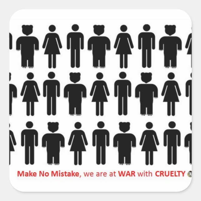 MAKE NO MISTAKE SQUARE STICKER (Front)