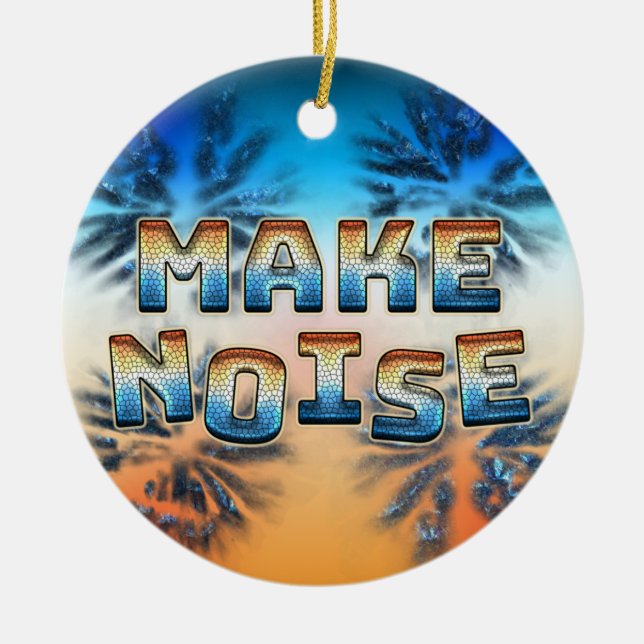 Make Noise  Ceramic Tree Decoration (Front)