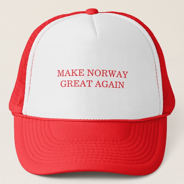 Make Norway Great Again Trucker Hat (Front)