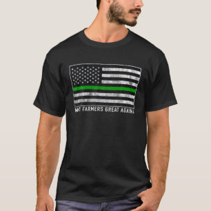 Make Our Farmers Great Again Shirt Thin Green Line