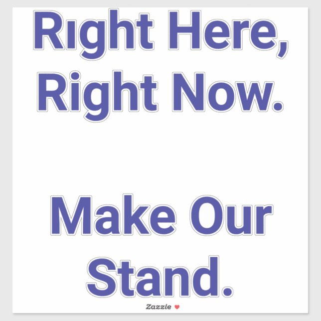 Make Our Stand Hankamer Artjunkhaus Peace Freedom (Sheet)