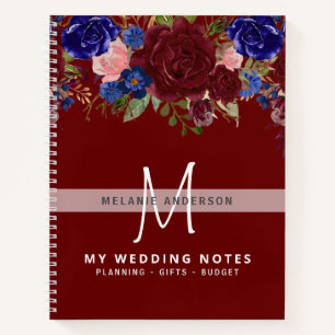 Make own Wedding Planner Journal Keepsake Floral