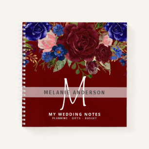 Make own Wedding Planner Journal Keepsake Floral