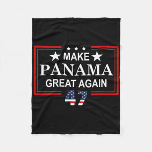 Make Panama Great Again Flag Fleece Blanket