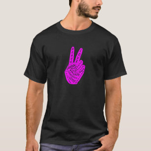 Make Peace Not War Peace Hand Sign 5 T-Shirt