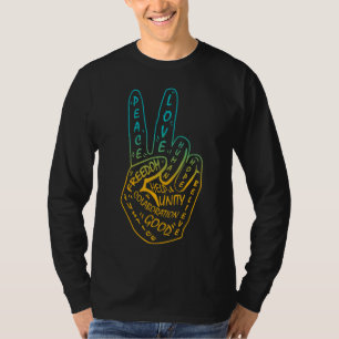 Make Peace Not War Peace Sign Symbol 5 T-Shirt