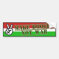 Make Peace With Doogh Not War bumper sticker