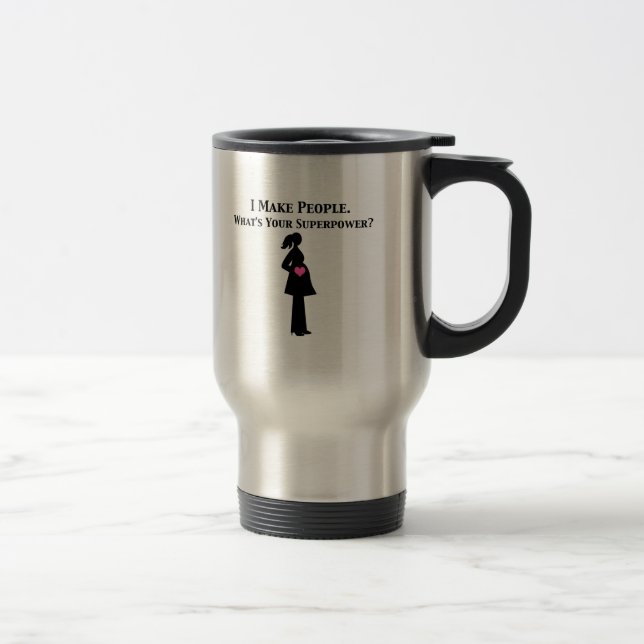Make People (pregnancy) Travel Mug (Right)