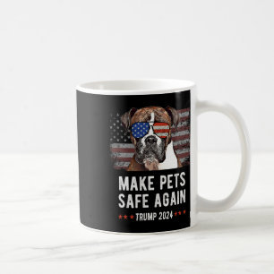 Make Pets Safe Again Boxer Dog Trump 2024 Coffee Mug