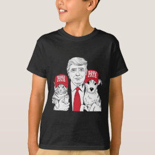 Make Pets Safe Again Election Mega Trump Funny Det T-Shirt