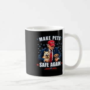Make Pets Safe Again Funny Pro Trump 2024 Coffee Mug