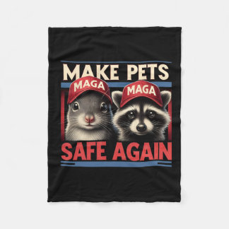 Make Pets Safe Again P Nut The Squirrel And Fred T Fleece Blanket