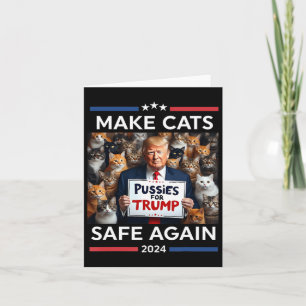 Make Pets Safe Again Trump 2024 Save Our Pets  Card