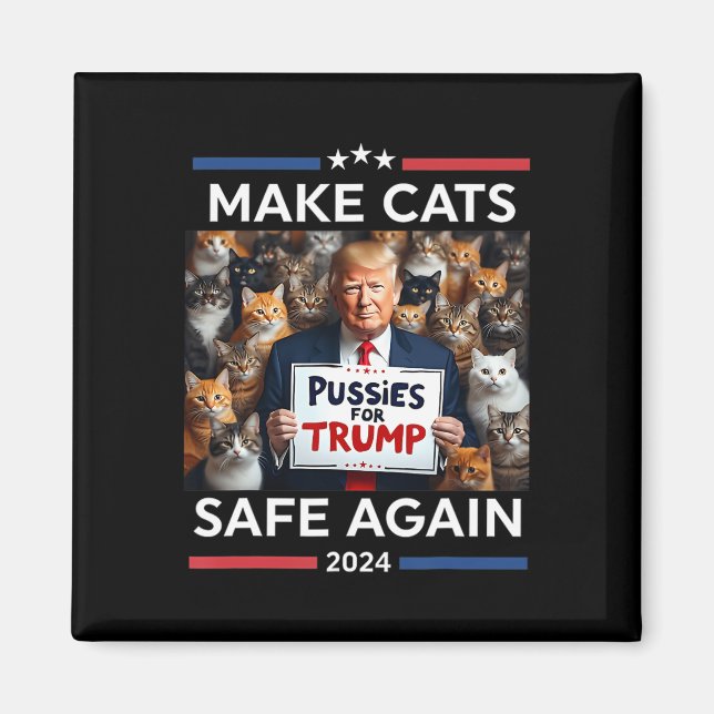 Make Pets Safe Again Trump 2024 Save Our Pets  Magnet (Front)