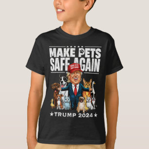 Make Pets Safe Again Trump 2024 Save Our Pets  T-Shirt