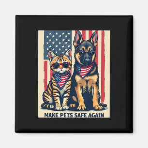 Make Pets Safe Again Trump Cats For Trump Mega 202 Magnet