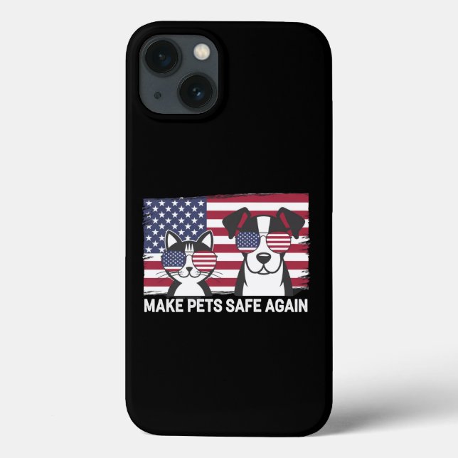 Make Pets Safe Again Trump Harris Debate 2024 Case-Mate iPhone Case (Back)