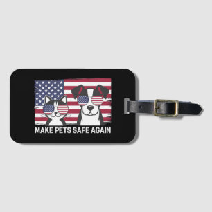 Make Pets Safe Again Trump Harris Debate 2024 Luggage Tag
