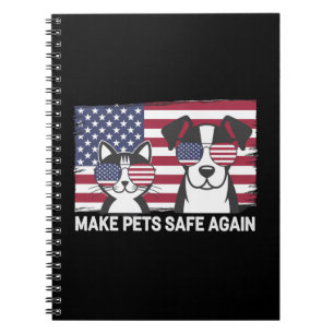 Make Pets Safe Again Trump Harris Debate 2024 Notebook