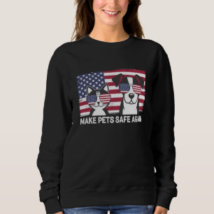 Make Pets Safe Again Trump Harris Debate 2024 Sweatshirt