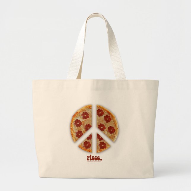 "Make Pizza, Not War" Bags (Front)