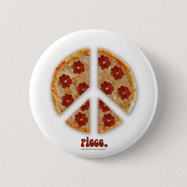 "Make Pizza, Not War" Buttons (Front)