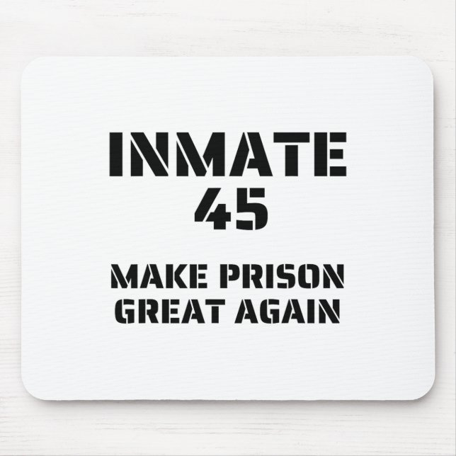 Make Prison Great Again - Trump Inmate Halloween C Mouse Pad (Front)
