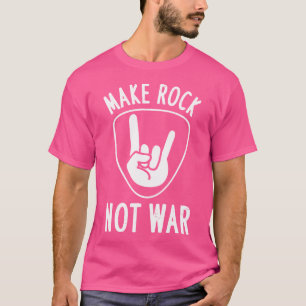 Make Rock Not War Acoustic Musician T-Shirt