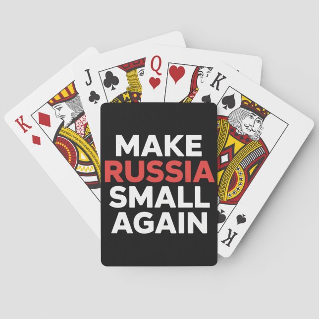 Make Russia Small Again Make Russia Small  Playing Cards (Back)