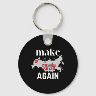 Make Russia Small Again Ukraine Flag Color Russia Key Ring
