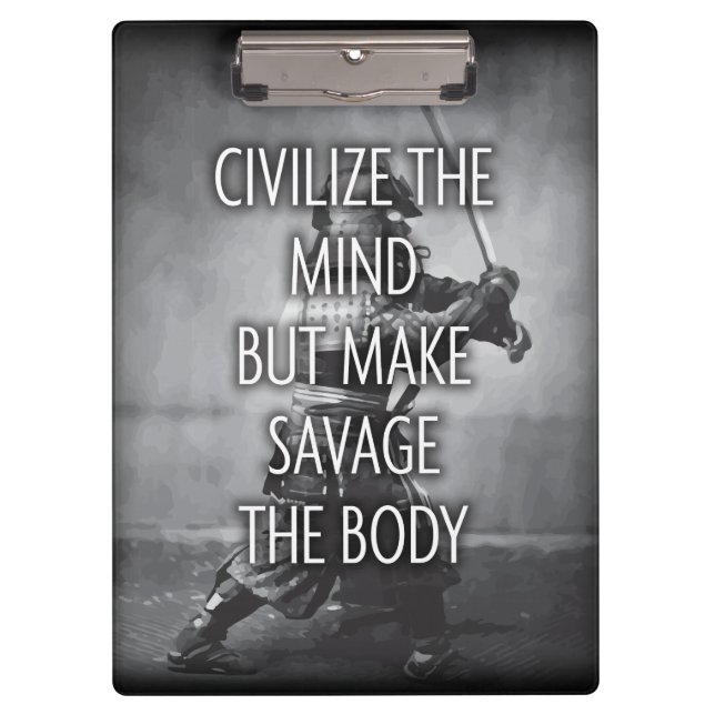 Make Savage The Body - Training Motivational Clipboard (Front)