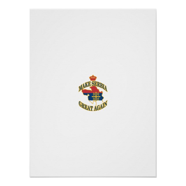 Make Serbia great again poster  (Front)