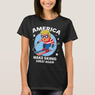 Make skiing great again - usa trump ski T-Shirt