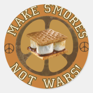 Make S'mores Not Wars Stickers