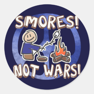 Make S'mores Not Wars Stickers