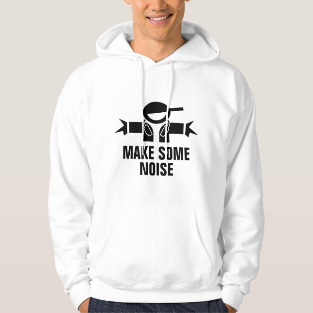 Make some noise music DJ hoodie (Front)