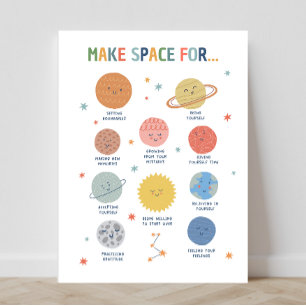 Make Space For 18X24 Classroom Poster