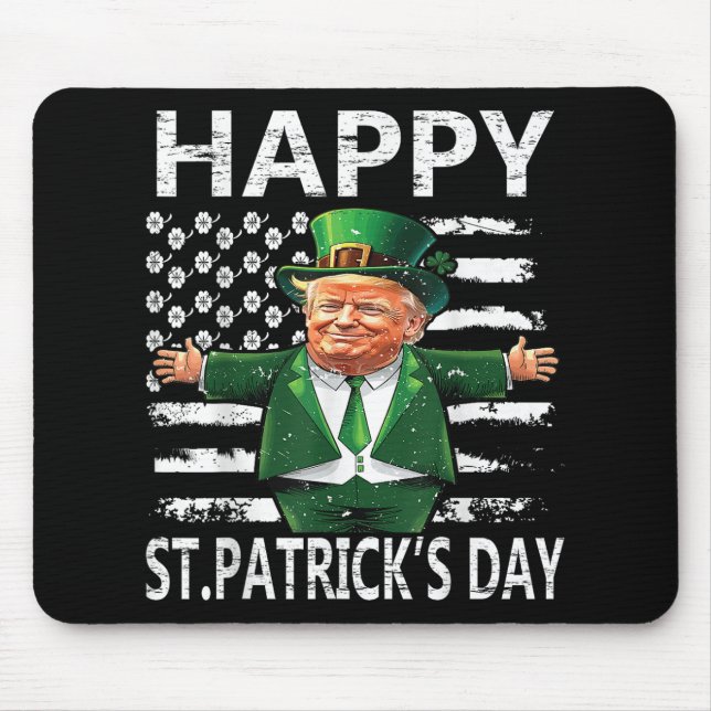 Make St Patricks Day Great Again Funny St Patricks Mouse Pad (Front)